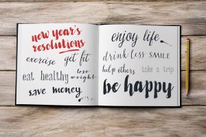 New Year's resolutions journal