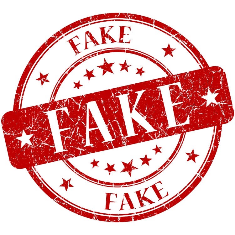 Beware of fakes